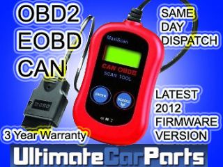 Car fault reader code scanner diagnostic tool OBD 2 CAN