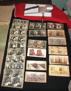   Stereoscope VIEWER + FRENCH COOK  Graves Full card set  22 cards