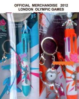 Official Olympic Merchandise   2 x 2012 key ring and Pen Gift sets c 