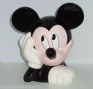   Mickey Mouse Head Cookie Jar Treasure Craft Vintage Pfaltzgraff NIB