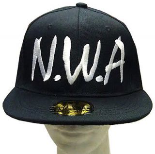 Vintage Snapback NWA Cap Hat BLACK