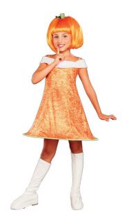   Jack O Lantern Sweet Retro Dress Up Halloween Child Costume w/Wig