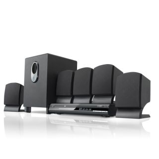 NEW, OPEN BOX. COBY DVD765 BLACK HOME THEATER SYSTEM 5.1CHANNEL 