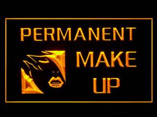 Open Permanent Make Up Beauty Services Salon Show Led Light Sign Y