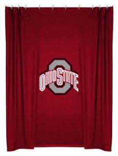 Ohio State OSU Buckeyes Fabric Shower Curtain IN STOCK