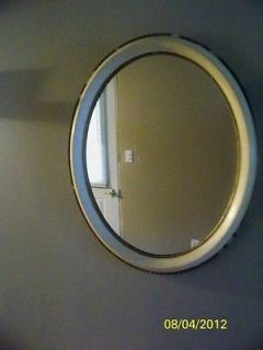 ANTIQUE OLD OVAL MIRROR **LOCAL PICK UP ONLY**