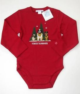   FESTIVE TRADITIONS TOP HOLIDAY ONESIE WINTER BOYs 18 24 2T 3 3T NWT