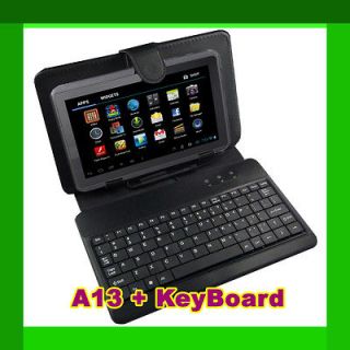  A13 MID Android 4.0 Tablet PC 1.5GHz WiFi Camera + Keyboard BK