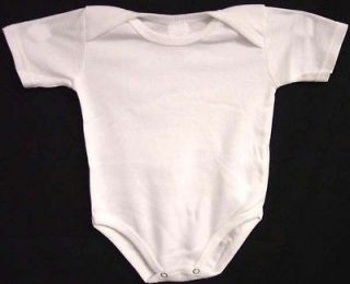    New Wholesale Lot   6 Pcs S/Slvs White Onesies   18 Months (ECR1035