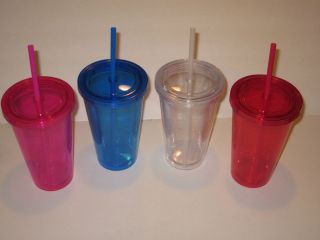 Double Walled 16 oz Tumbler   Keeps Drinks Colder Longer   No Sweating 