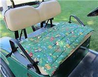 Golf Cart Seat Cover, Golf Balls Print, Green Background