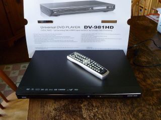 Oppo Digital DV 981HD DVD Player in Box with Remote manuals original 
