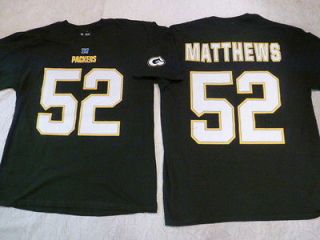   MENS NFL Apparel Packers CLAY MATTHEWS Football Jersey Shirt GREEN New
