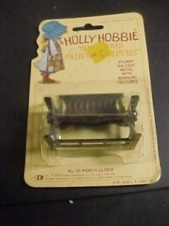 Holly Hobbie Miniature Porch Glider Die Cast Metal