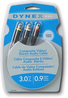   Composite RCA Audio Video Cable for TV VCR DVD Player Converter Box
