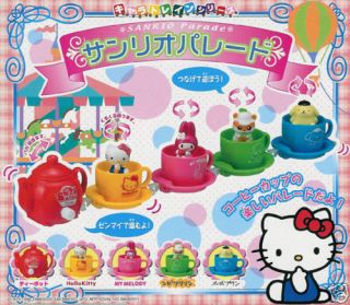 Bandai Sanrio Hello Kitty Parade Mini Coffee Cup Car Full Set of 5 pcs