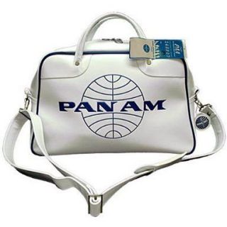 PAN AM ORION Hand Bag Purse Tote Vintage in Pan Am Vintage WHITE Retro 