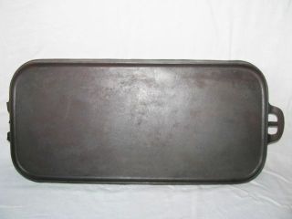   RARE WARDWAY MONTGOMERY WARD 1437 WAGNER 22 CAST IRON GRILL GRIDDLE