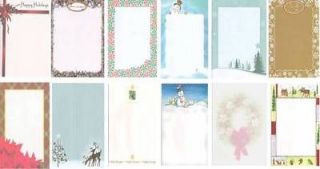   Winter Collection   Computer Scrapbooking Stationary Paper   U Pick