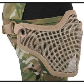 New Durable Half Face Metal Net Mesh Protective Mask Airsoft 3 Colors