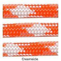 550 Paracord Mil Spec Type III 7 strand parachute cord Creamsicle 100