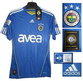 FENERBAHCE ADIDAS BLUE FOOTBALL SOCCER JERSEY SHIRT ADULTS NEW + TAGS 