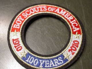   Scout 100 Year Anniversary World Crest Ring Patch BSA Scouting Patches