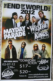 2012 Mayday Parade & We The Kings concert show poster ALL TIME LOW 