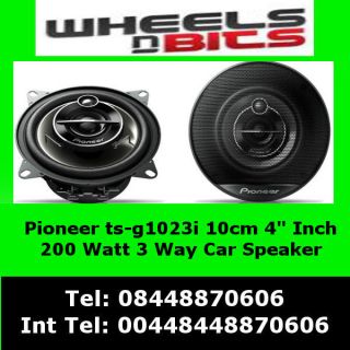 PIONEER TS G1023i   4 Inch 100mm 10cm 3 Way Coaxial Car Door Speakers 