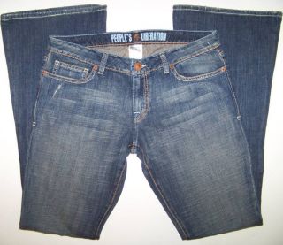 Peoples Liberation Flare Stretch Low Rise Jeans Size 34 X 33 