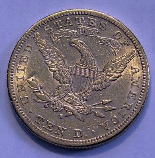 1881 USA $10 DOLLARS GOLD EAGLE CORONET LUSTER XF SUPERB