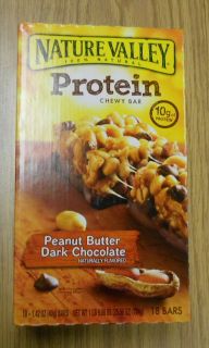 NV NATURE VALLEY PROTEIN PEANUT BUTTER & DARK CHOCOLATE CHEWY BAR 18 