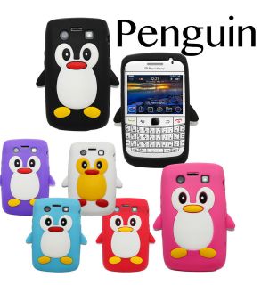 9790 Cute Penguin For BlackBerry Bold 9790 Soft Silicone Case Back 
