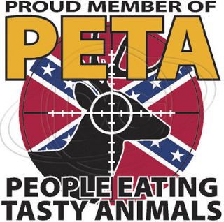 Funny Hunting T Shirt Proud Member Of Peta People Eating Tasty 