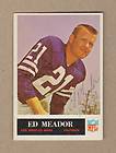 Ed Meador signed 1965 Philadelphia Gum card# 92 L.A.Ram