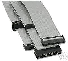25 & 3.5 FD/FDD/Floppy Disk 2/Dual Device/Drive Flat Ribbon Cable 