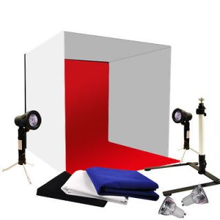 Photo Studio 24 Photography Light Tent Backdrop Kit 60cm Cube 