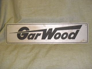 aluminum Garwood sign boat emblem plaque nameplate advertisement