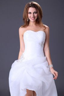   New white/ivory wedding dress Gown custom sz 2 4 6 8 10 12 ​14 16