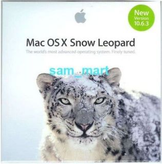 RARE APPLE SNOW LEOPARD 10.6.8 OS X MAC FULL INSTALL INTERNATIONAL TO 