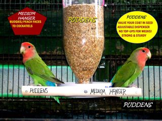 BIRD FEEDER NEW Seed Hanging Finch Canary Budgie Parrot Wild Cage 