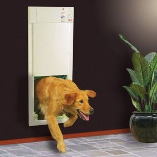 High Tech Pet Power Electronic Automatic Large Dog Door Set w/Wall 