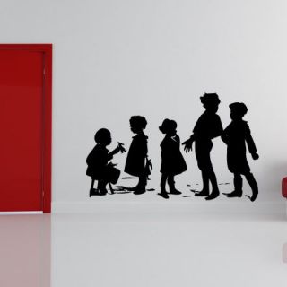 Group of Children Playing People Wall Stickers Wall Art Decal 
