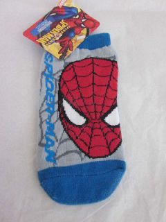 * SPIDERMAN BOYS SOCKS SIZE 6 8.5 NEW WITH TAGS * 4 