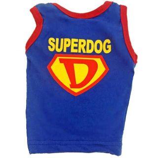   Shirt, SUPERDOG Superman Tank, Pet Clothes & USA Apparel, All Sizes