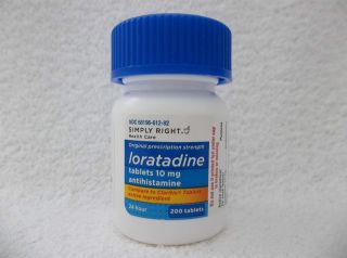 Loratadine 10 mg Antihistamine 200 Tablets Non Drowsy 200 Tabs