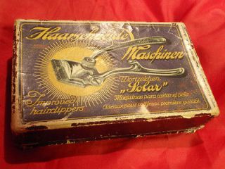 Vintage haircut machine hairclipper Solar Solingen in original box