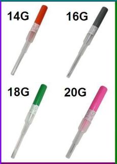 50pcs I.V steel Catheter Body Piercing Needles Sterilized Gauge 14G 