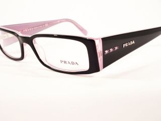 New PRADA glasses spectacles frames PR 10FV,Black Pink