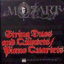 String Duos and Quintets/ Piano Quartets Mozart 12 LP Record Vinyl 